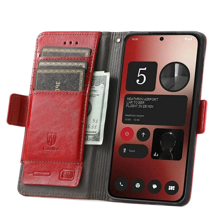 CASENEO 002 Series For Nothing Phone (2a) Wallet Phone Case Wholesale Leather Stand Cover