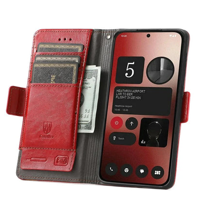 CASENEO 002 Series For Nothing Phone (2a) Wallet Phone Case Wholesale Leather Stand Cover