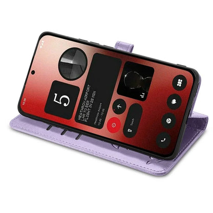 For Nothing Phone (2a) Magnetic Phone Case Leather Drop-proof Cover with Wrist Strap