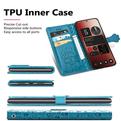 For Nothing Phone (2a) Magnetic Phone Case Leather Drop-proof Cover with Wrist Strap