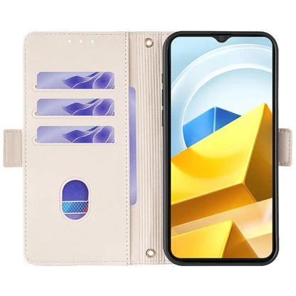 For Xiaomi Poco M5 4G Magnetic Phone Case RFID Blocking Leather Crossbody Wallet Cover