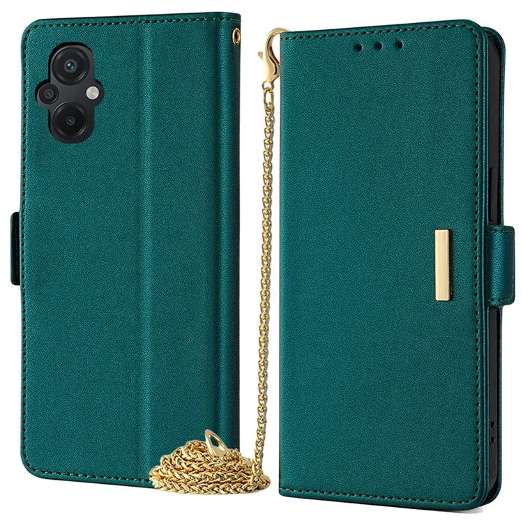 For Xiaomi Poco M5 4G Magnetic Phone Case RFID Blocking Leather Crossbody Wallet Cover
