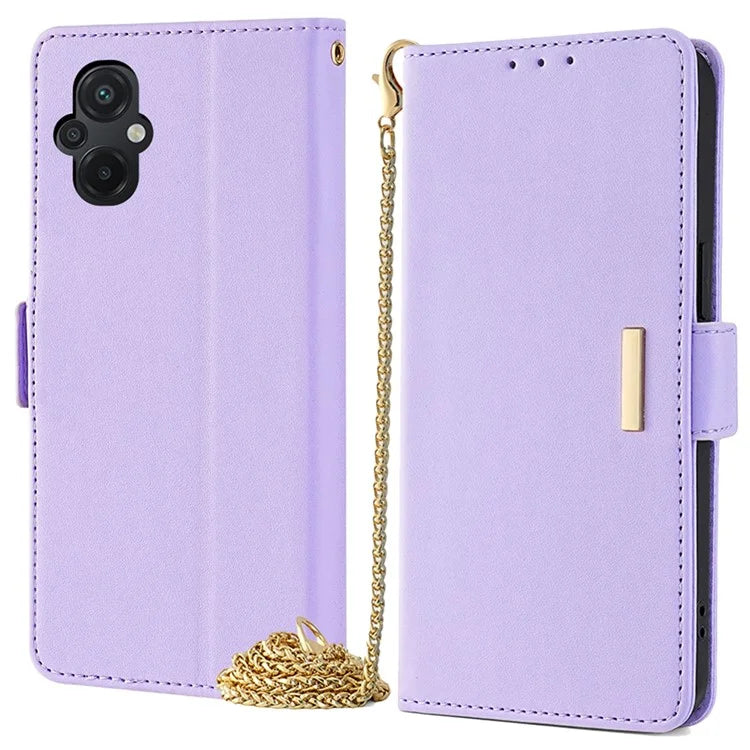 For Xiaomi Poco M5 4G Magnetic Phone Case RFID Blocking Leather Crossbody Wallet Cover
