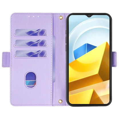 For Xiaomi Poco M5 4G Magnetic Phone Case RFID Blocking Leather Crossbody Wallet Cover