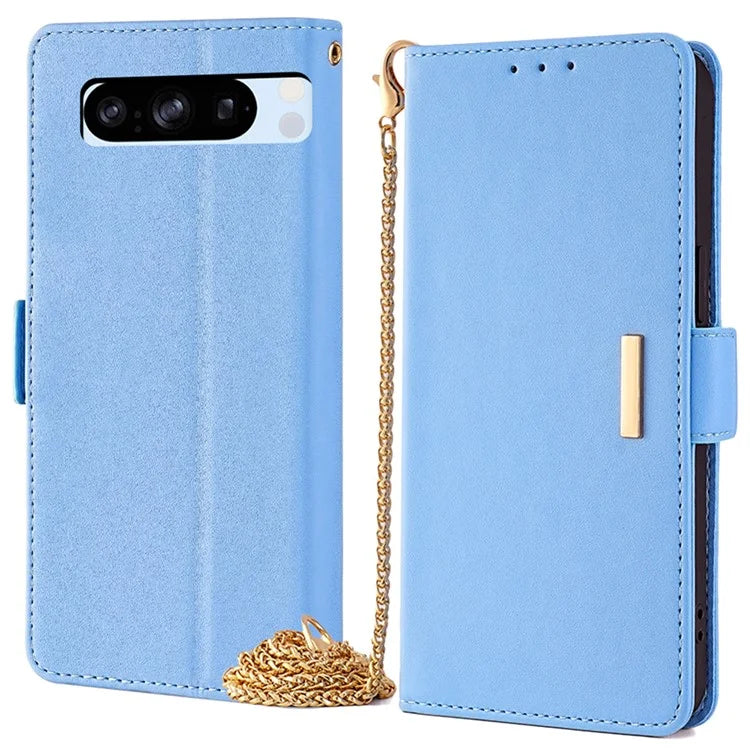 For Google Pixel 8 Pro Crossbody Case PU Leather RFID Blocking Protective Phone Cover