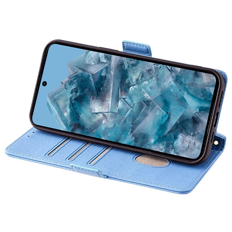 For Google Pixel 8 Pro Crossbody Case PU Leather RFID Blocking Protective Phone Cover