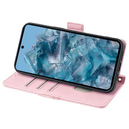 For Google Pixel 8 Pro Crossbody Case PU Leather RFID Blocking Protective Phone Cover