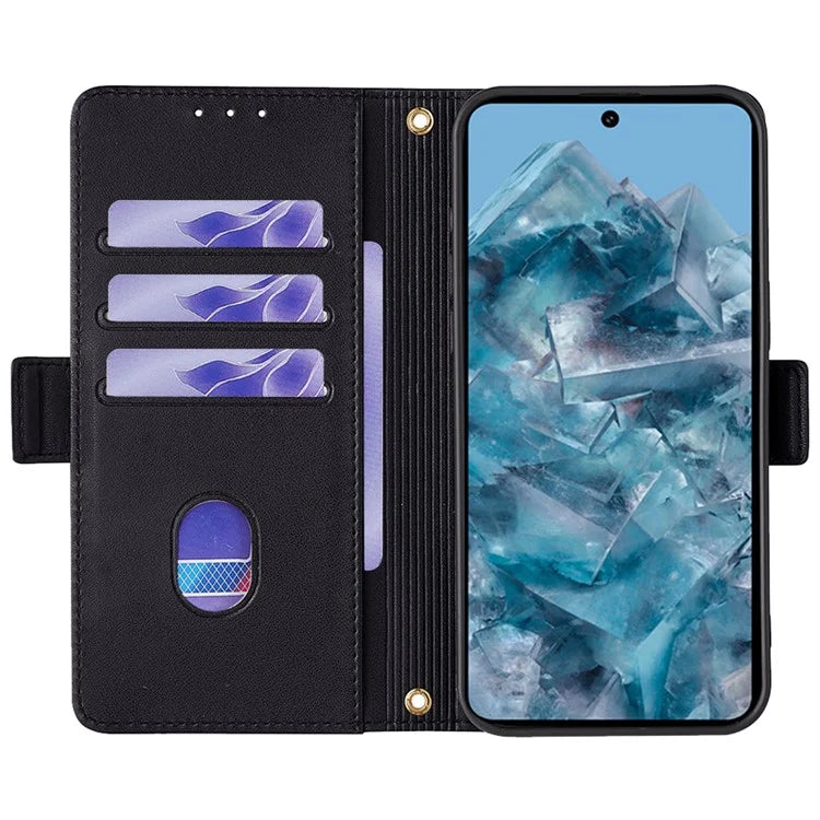 For Google Pixel 8 Pro Crossbody Case PU Leather RFID Blocking Protective Phone Cover