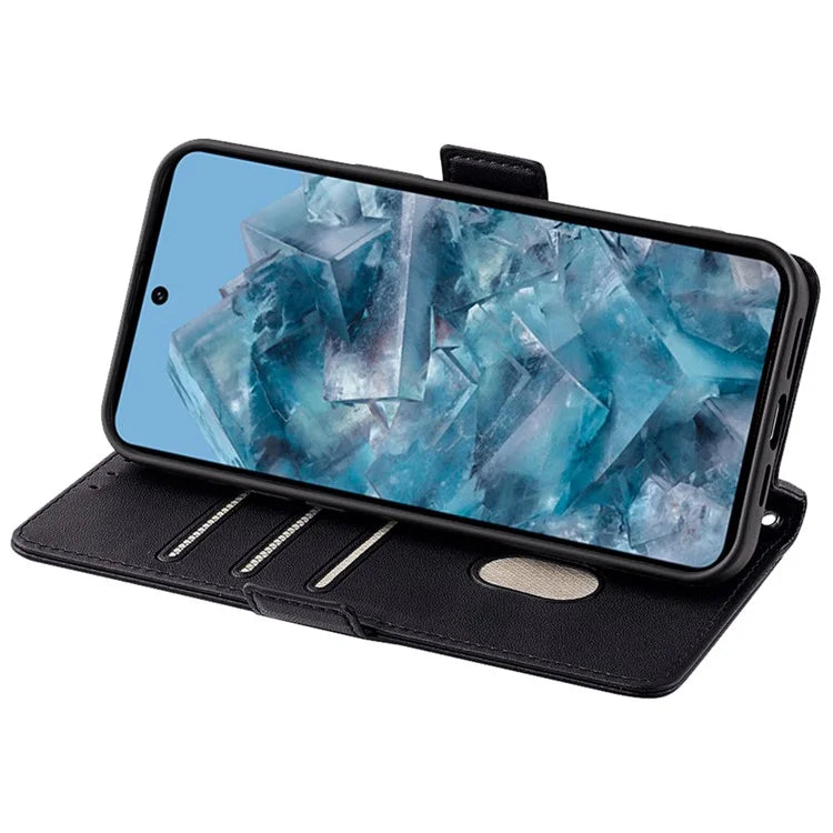 For Google Pixel 8 Pro Crossbody Case PU Leather RFID Blocking Protective Phone Cover