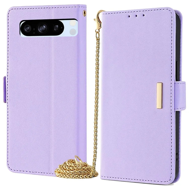 For Google Pixel 8 Pro Crossbody Case PU Leather RFID Blocking Protective Phone Cover