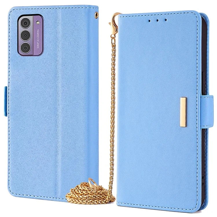 For Nokia G42 Case RFID Blocking Wallet Smart Phone Cover with Crossbody Strap