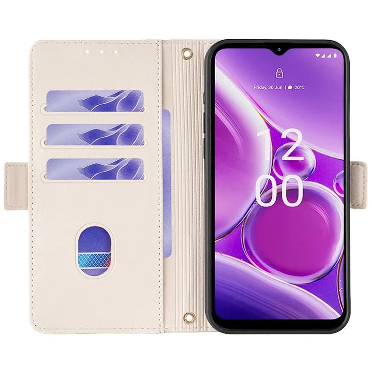 For Nokia G42 Case RFID Blocking Wallet Smart Phone Cover with Crossbody Strap