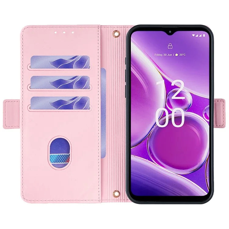 For Nokia G42 Case RFID Blocking Wallet Smart Phone Cover with Crossbody Strap