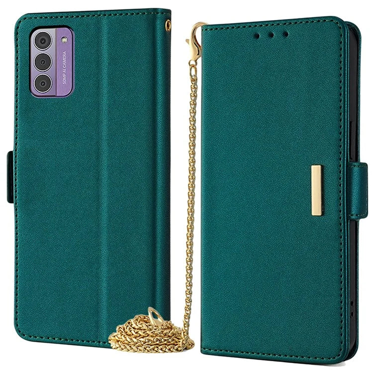 For Nokia G42 Case RFID Blocking Wallet Smart Phone Cover with Crossbody Strap