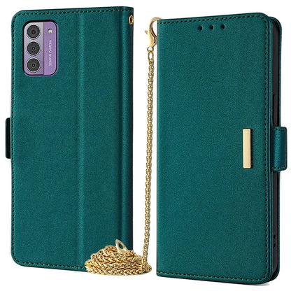 For Nokia G42 Case RFID Blocking Wallet Smart Phone Cover with Crossbody Strap