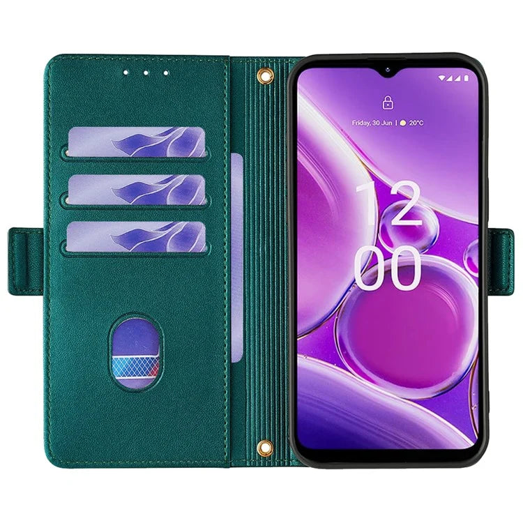 For Nokia G42 Case RFID Blocking Wallet Smart Phone Cover with Crossbody Strap