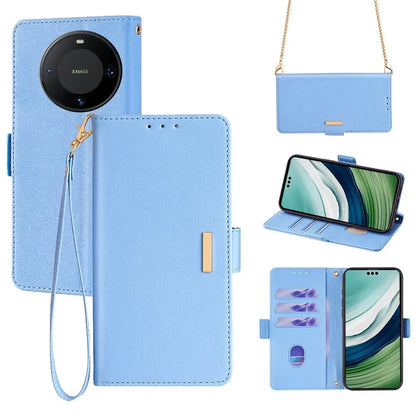 For Huawei Mate 60 Pro / Mate 60 Pro+ Case with Shoulder Strap RFID Blocking Leather Phone Cover