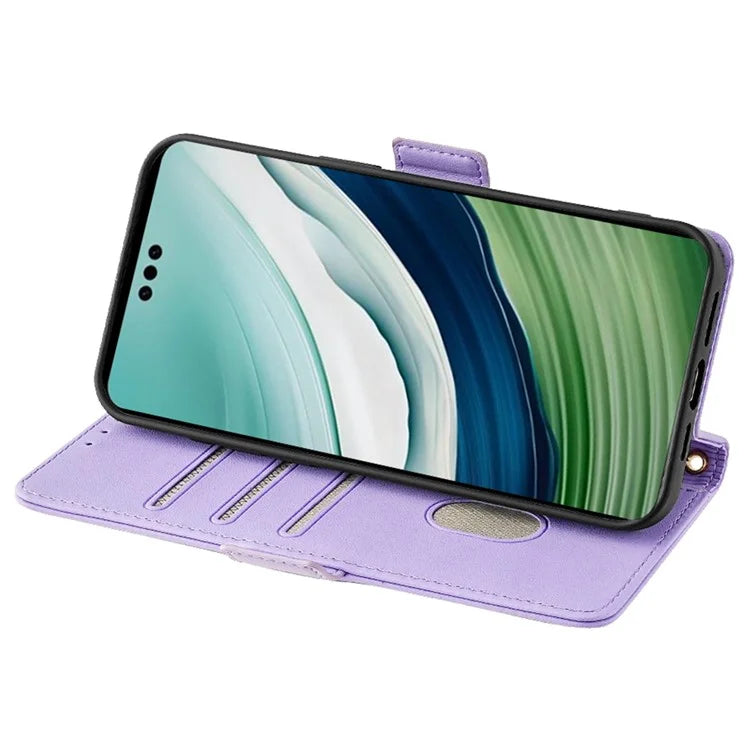 For Huawei Mate 60 Pro / Mate 60 Pro+ Case with Shoulder Strap RFID Blocking Leather Phone Cover