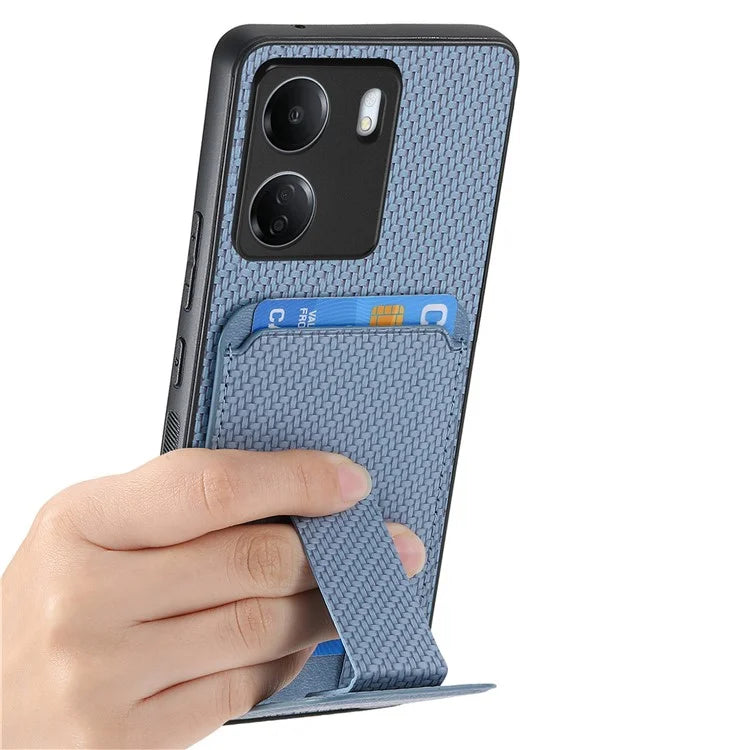 C1-11 for Xiaomi Redmi 13C 4G / Poco C65 4G Phone Case Card Slot Leather Coated TPU Cover