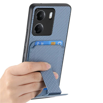 C1-11 for Xiaomi Redmi 13C 4G / Poco C65 4G Phone Case Card Slot Leather Coated TPU Cover