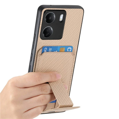 C1-11 for Xiaomi Redmi 13C 4G / Poco C65 4G Phone Case Card Slot Leather Coated TPU Cover