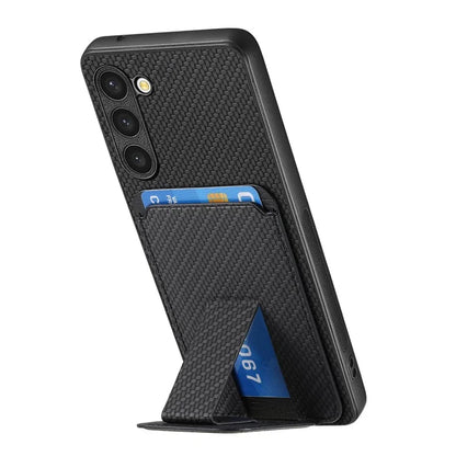 C1-11 for Samsung Galaxy S23+ Case with Kickstand Leather Coated TPU Slim Phone Cover
