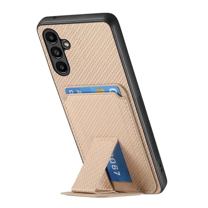 C1-11 for Samsung Galaxy A25 5G (Global) (161.0 x 76.5 x 8.3mm) Case Kickstand Slim-Fit Leather+TPU Phone Shell