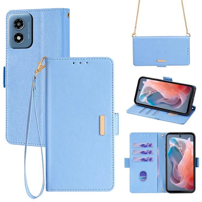 For Motorola Moto G Play (2024) 4G Wallet Case RFID Blocking Anti-Drop Leather Phone Cover