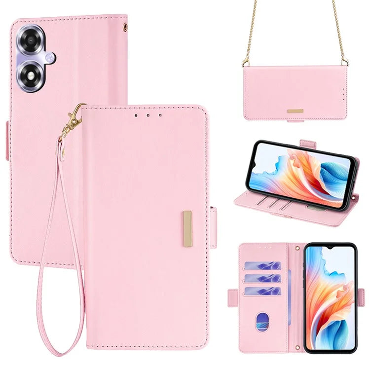 For Oppo A2x 5G / A2m 5G Magnetic Case RFID Blocking Leather Card Holder Phone Cover