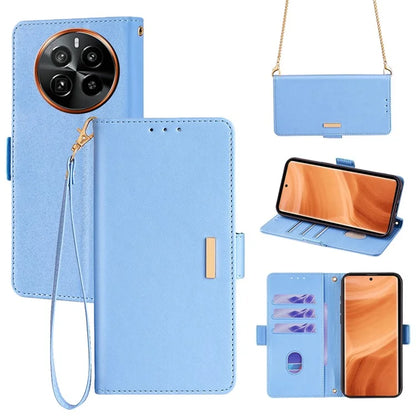 For Realme GT5 Pro 5G RFID Blocking Wallet Crossbody Case PU Leather Folding Stand Phone Cover