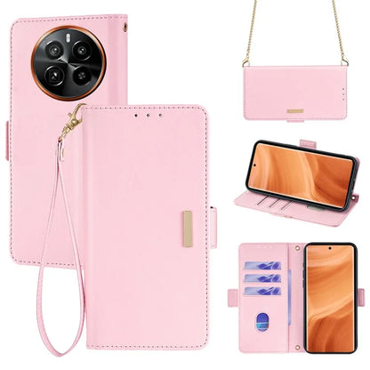 For Realme GT5 Pro 5G RFID Blocking Wallet Crossbody Case PU Leather Folding Stand Phone Cover