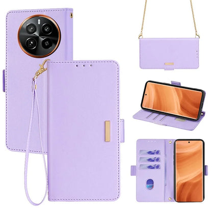 For Realme GT5 Pro 5G RFID Blocking Wallet Crossbody Case PU Leather Folding Stand Phone Cover