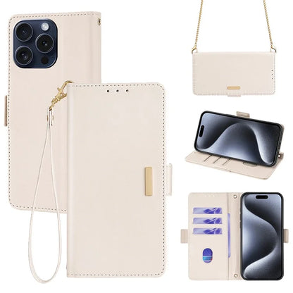 For iPhone 15 Pro Leather Case RFID Blocking Protective Wallet Phone Cover