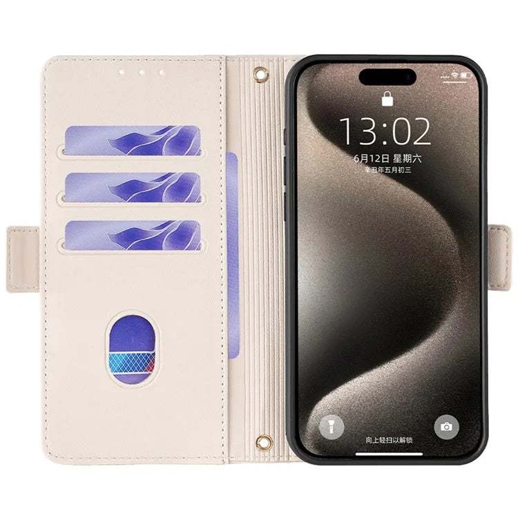 For iPhone 15 Pro Leather Case RFID Blocking Protective Wallet Phone Cover