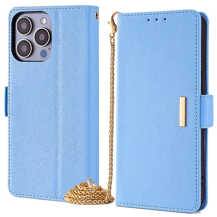 For iPhone 15 Pro Max Cell Phone Cases RFID Blocking PU Leather Flip Stand Cover