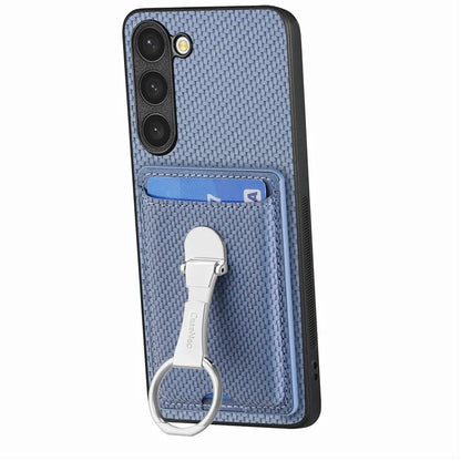 C1-9 for Samsung Galaxy S23+ Case Card Holder Leather+TPU+PC Kickstand Phone Cover