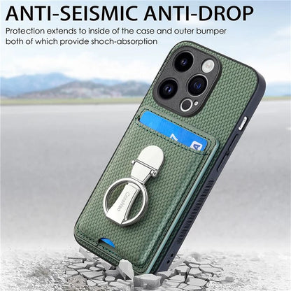 C1-9 for iPhone 13 Pro Max Case Leather+TPU+PC Kickstand Phone Cover with Card Slots