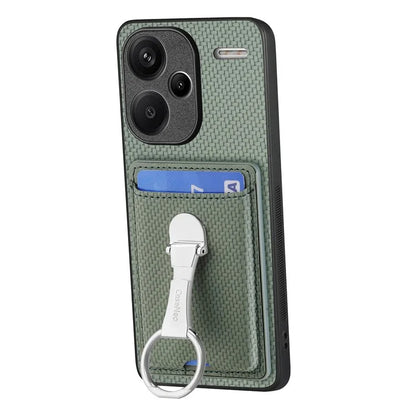 C1-9 for Xiaomi Redmi Note 13 Pro+ 5G Case Anti-Scratch Carbon Fiber Texture Kickstand Phone Cover