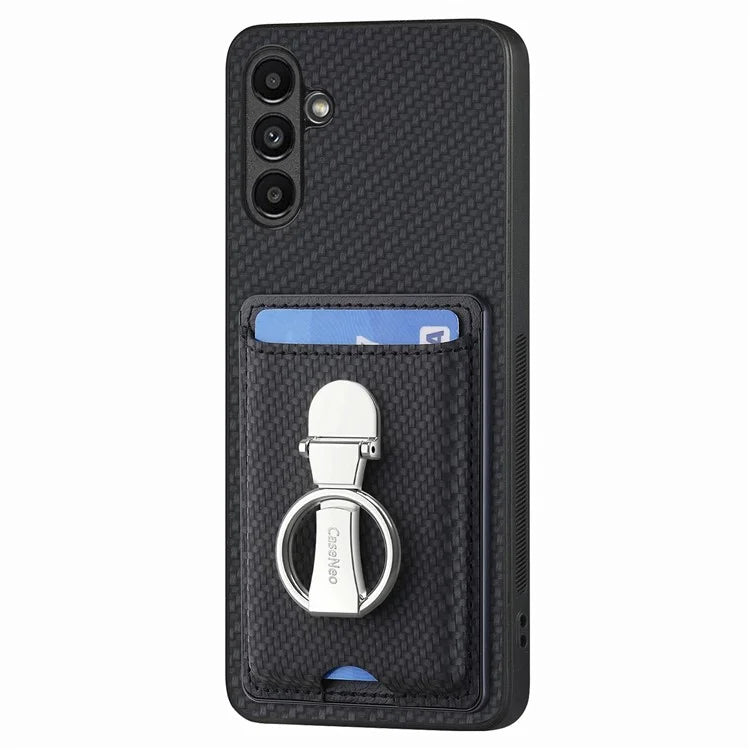 C1-9 for Samsung Galaxy A05s 4G Case PU Leather Coated PC+TPU Fingers Kickstand Phone Cover