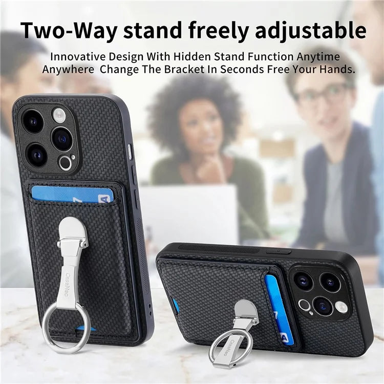 C1-9 for iPhone 13 Pro Case Card Holder Kickstand Mobile Phone Cover Wholesale