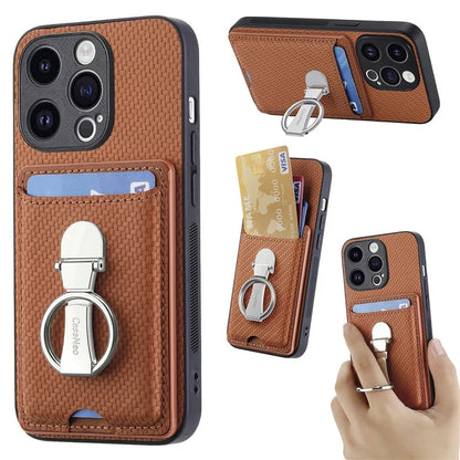 C1-9 for iPhone 13 Pro Case Card Holder Kickstand Mobile Phone Cover Wholesale