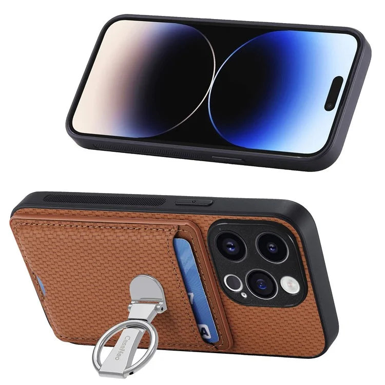 C1-9 for iPhone 13 Pro Case Card Holder Kickstand Mobile Phone Cover Wholesale