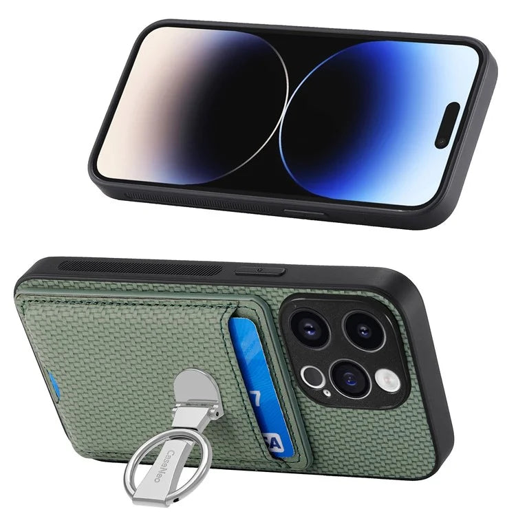C1-9 for iPhone 13 Pro Case Card Holder Kickstand Mobile Phone Cover Wholesale