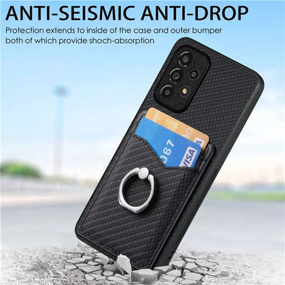 C1-8 For Samsung Galaxy A13 4G Case Kickstand PU Leather+PC+TPU Phone Shell