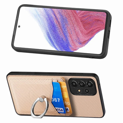 C1-8 For Samsung Galaxy A13 4G Case Kickstand PU Leather+PC+TPU Phone Shell