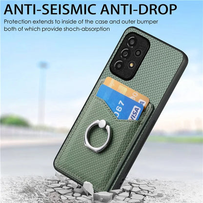 C1-8 For Samsung Galaxy A13 4G Case Kickstand PU Leather+PC+TPU Phone Shell