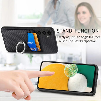 C1-8 For Samsung Galaxy A13 5G / A04s 4G (164.7 x 76.7 x 9.1 mm) Case PU Leather Coated PC+TPU Anti-Fall Phone Cover