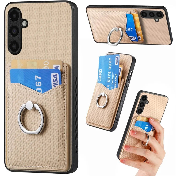 C1-8 For Samsung Galaxy A13 5G / A04s 4G (164.7 x 76.7 x 9.1 mm) Case PU Leather Coated PC+TPU Anti-Fall Phone Cover