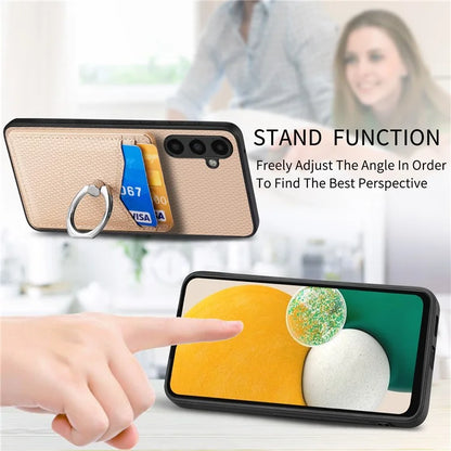 C1-8 For Samsung Galaxy A13 5G / A04s 4G (164.7 x 76.7 x 9.1 mm) Case PU Leather Coated PC+TPU Anti-Fall Phone Cover