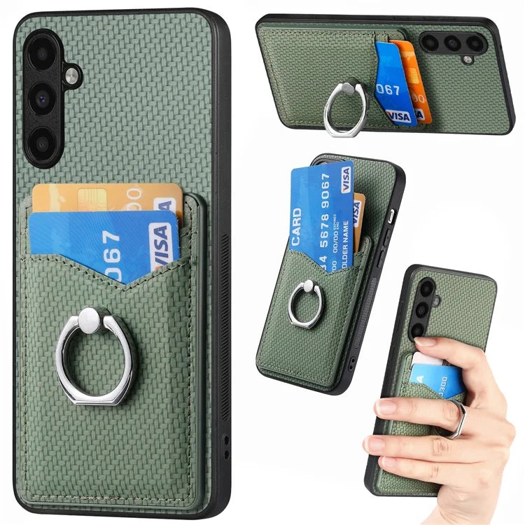 C1-8 For Samsung Galaxy A13 5G / A04s 4G (164.7 x 76.7 x 9.1 mm) Case PU Leather Coated PC+TPU Anti-Fall Phone Cover